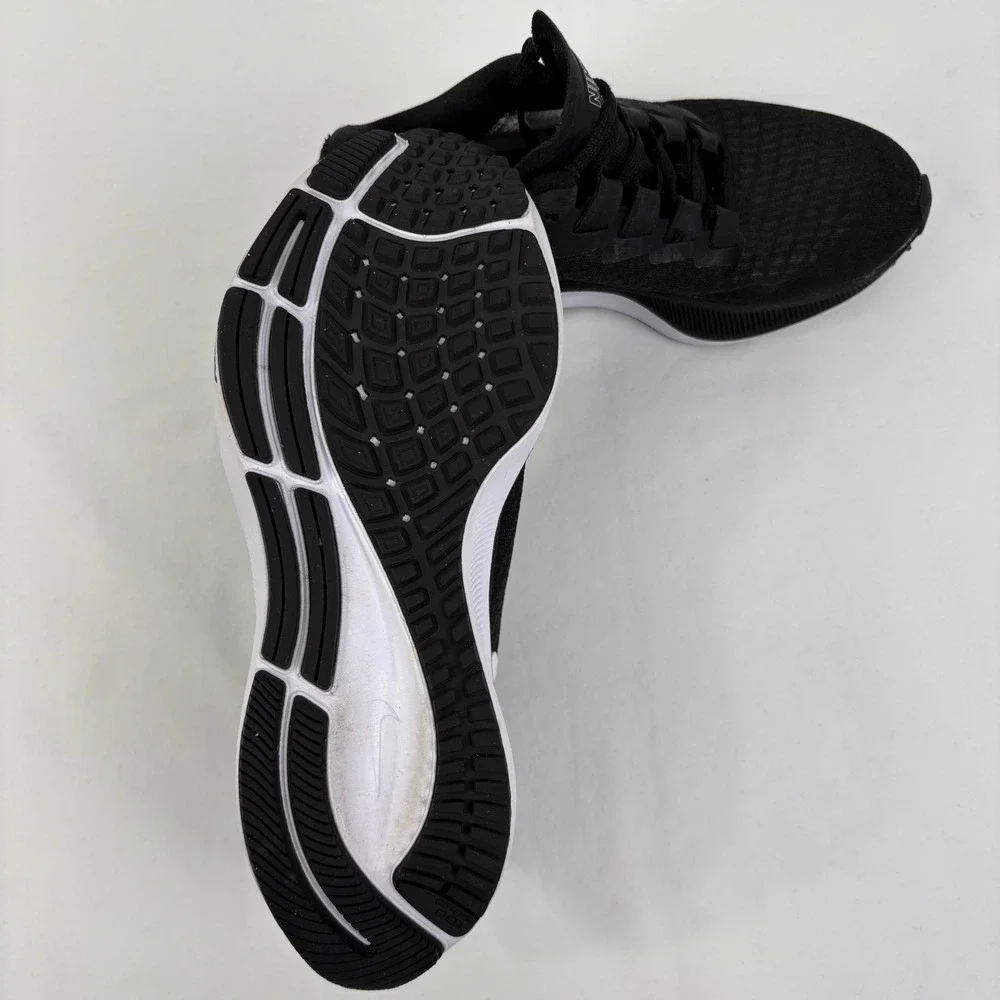 Nike Air Zoom Pegasus 37 Womens Running Shoes Black White BQ9647-002 Size 5